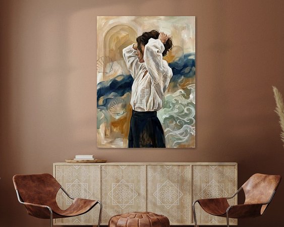 Example of the artwork in a room