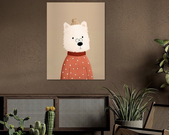 Example of the artwork in a room