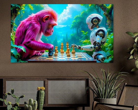 Example of the artwork in a room