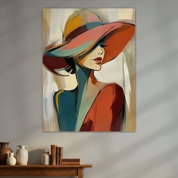 Elegant Woman in a Hat by Imagine