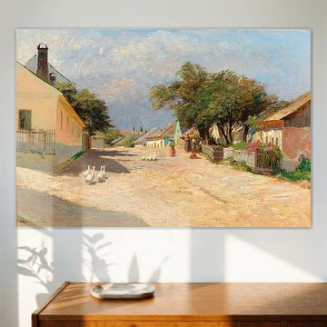 Olga Wisinger-Florian – A village road on a hot summer’s afternoon, 1899 by Atelier Liesjes