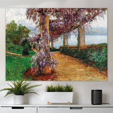 Olga Wisinger-Florian – A wisteria-covered arbour in the garden of Villa Haas in Abbazia by Atelier Liesjes