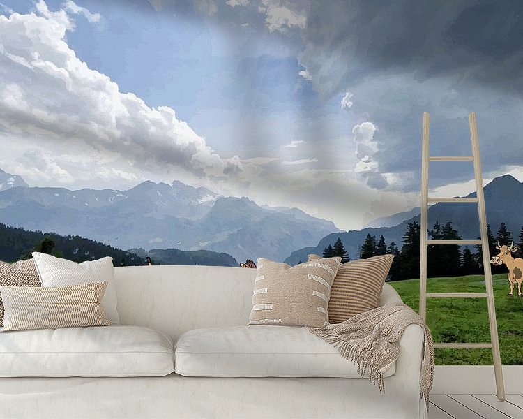 Example of the artwork in a room