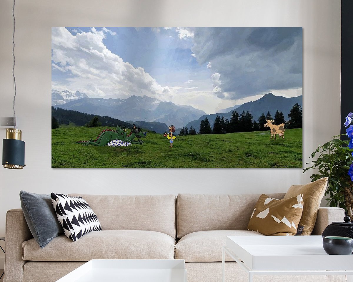 Example of the artwork in a room