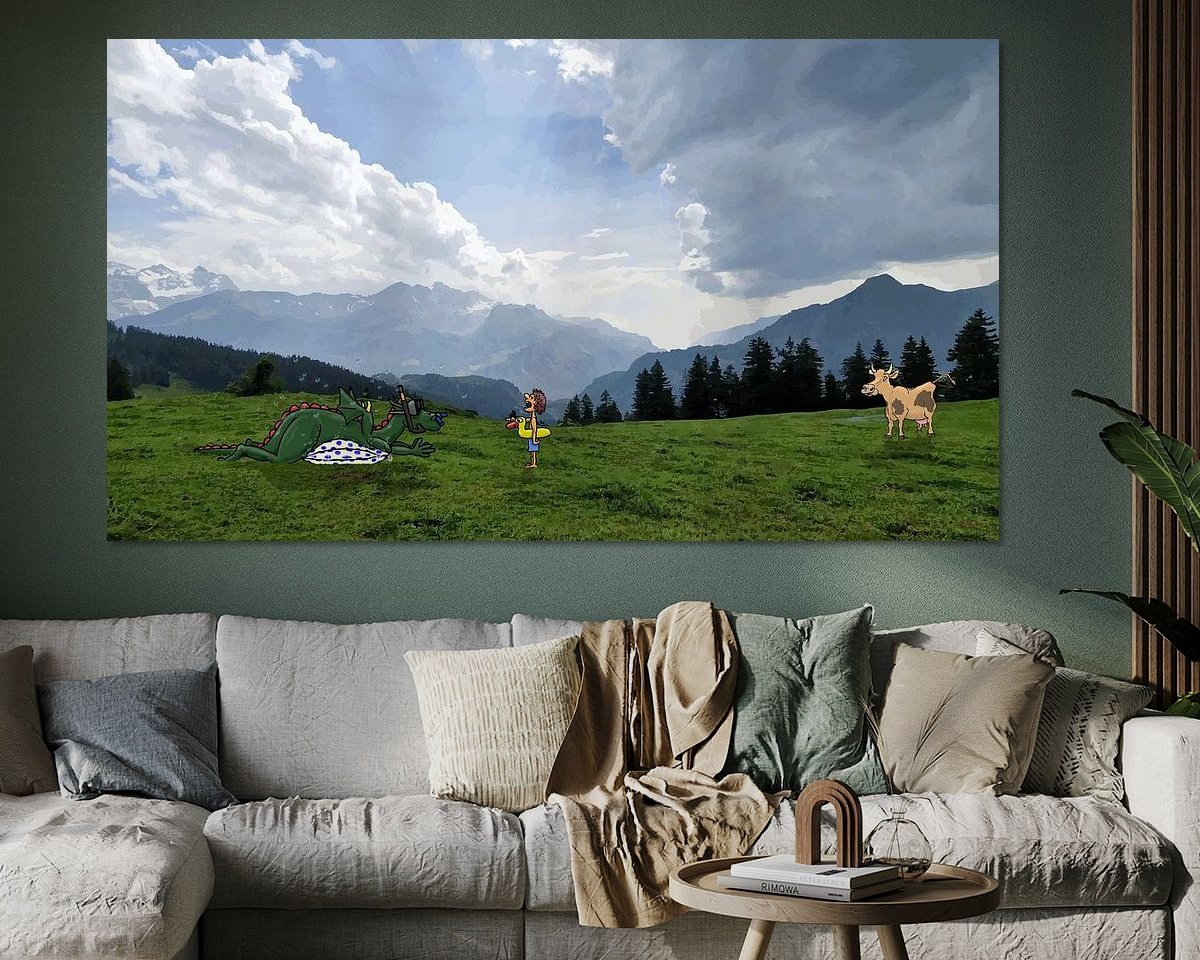 Example of the artwork in a room