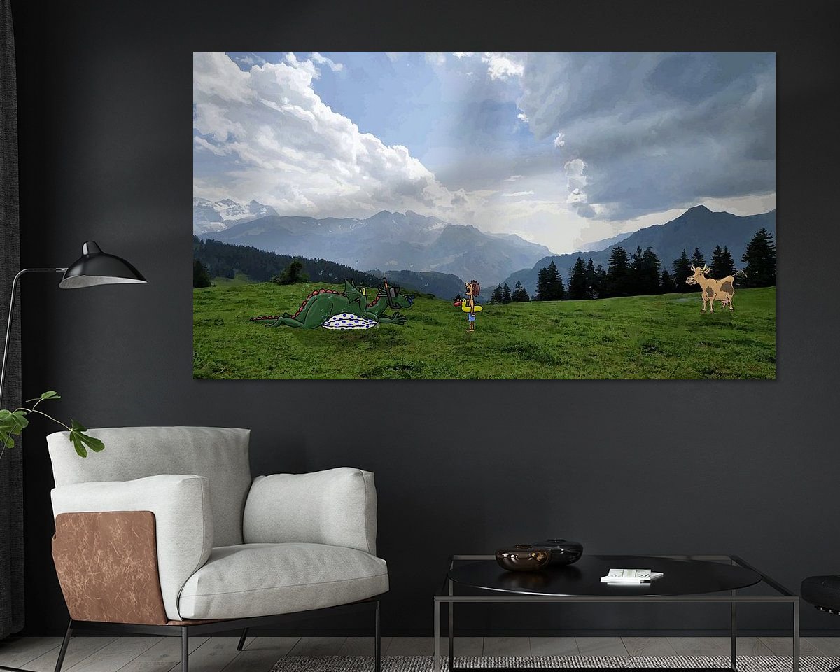 Example of the artwork in a room