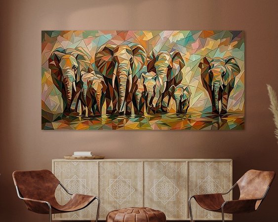 Example of the artwork in a room