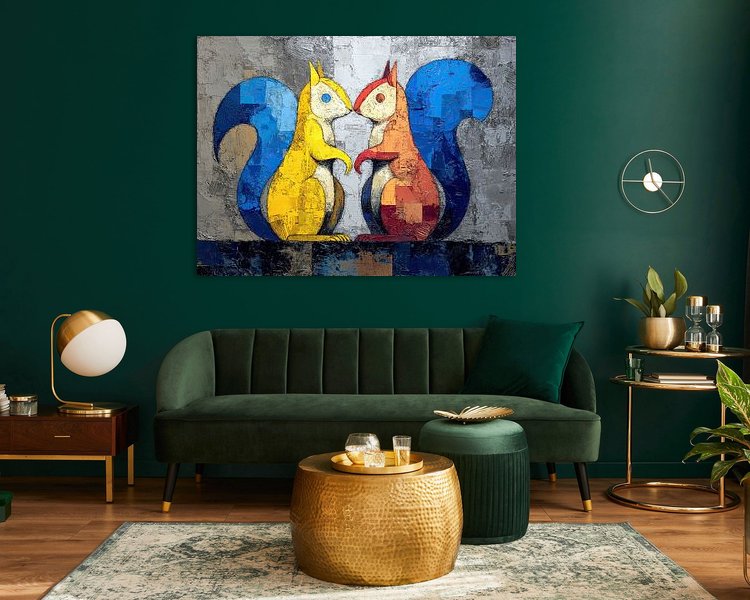 Example of the artwork in a room