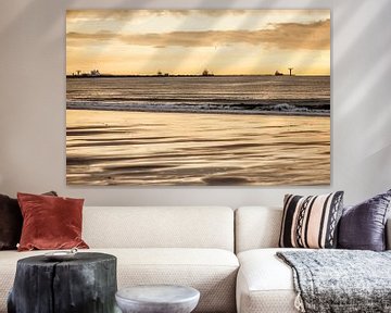 Sunset on the Beach by Thomas van der Willik