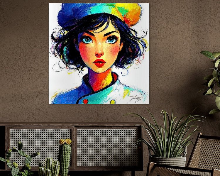 Example of the artwork in a room