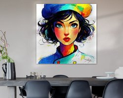 Example of the artwork in a room