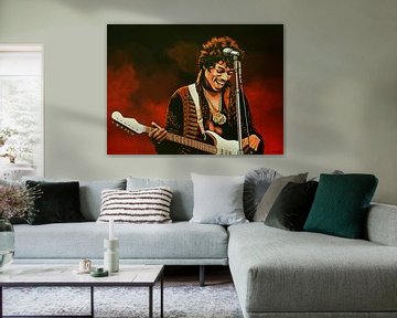 Jimi Hendrix Schilderij von Paul Meijering