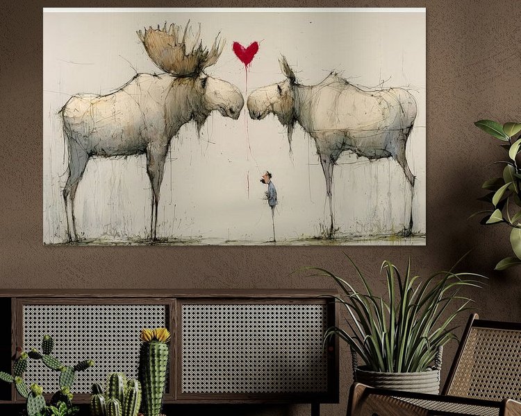 Example of the artwork in a room