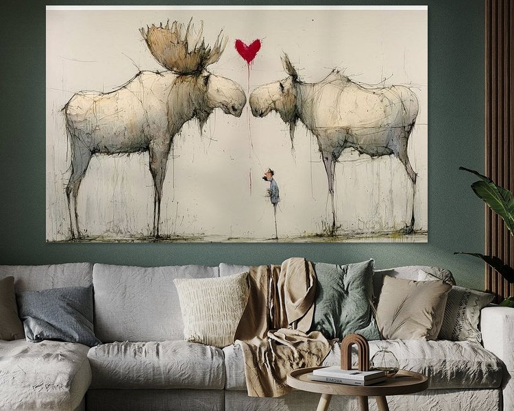 Example of the artwork in a room