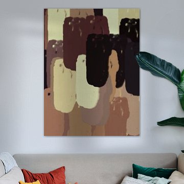 Aardse, abstracte vormen van Dina Dankers
