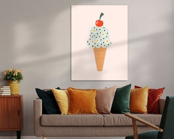 Example of the artwork in a room