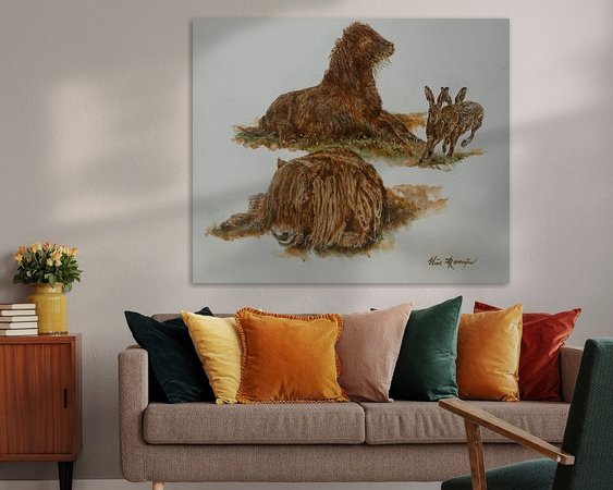 Example of the artwork in a room