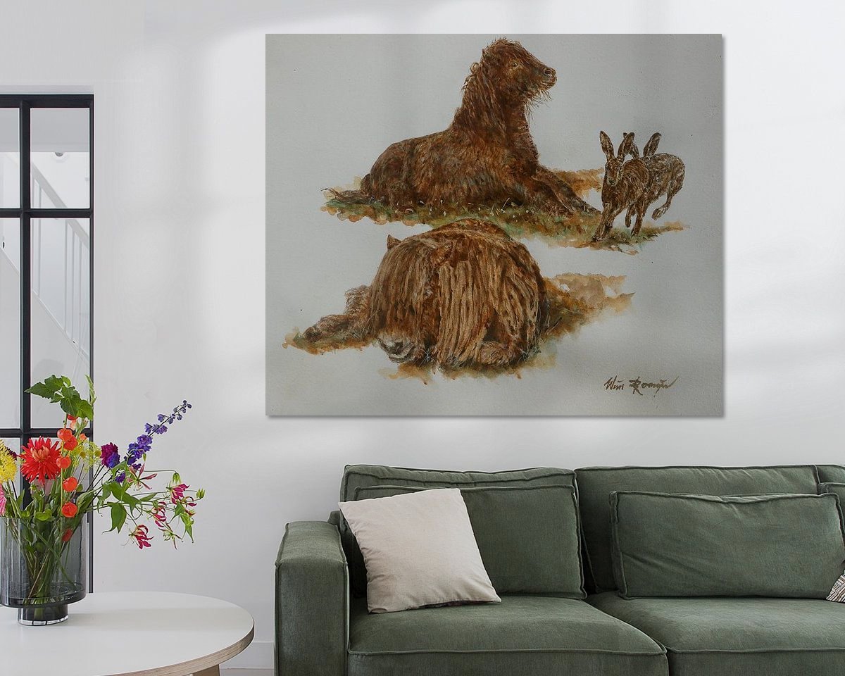 Example of the artwork in a room