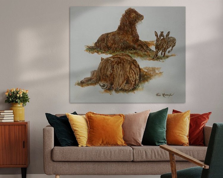 Example of the artwork in a room