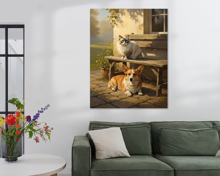 Example of the artwork in a room