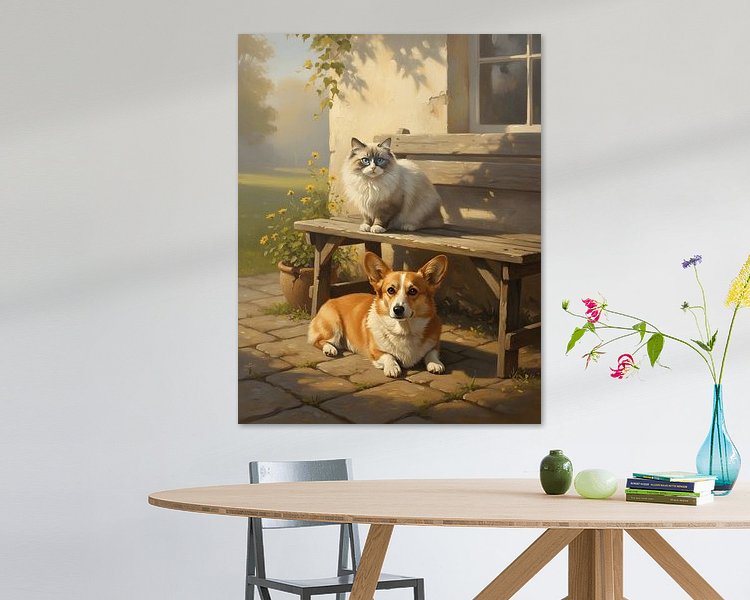 Example of the artwork in a room