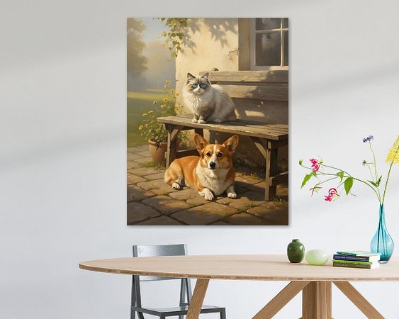 Example of the artwork in a room