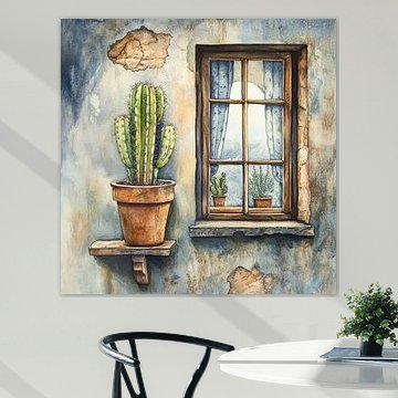 The Cactus Window by Jutta Maria Pusl
