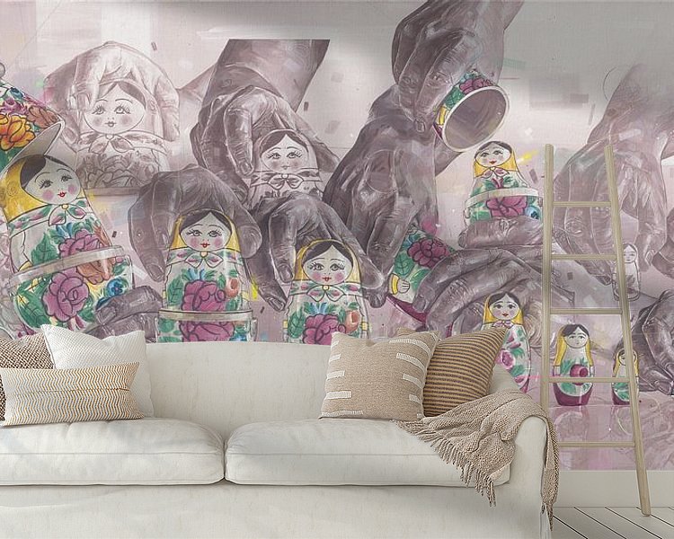 Example of the artwork in a room