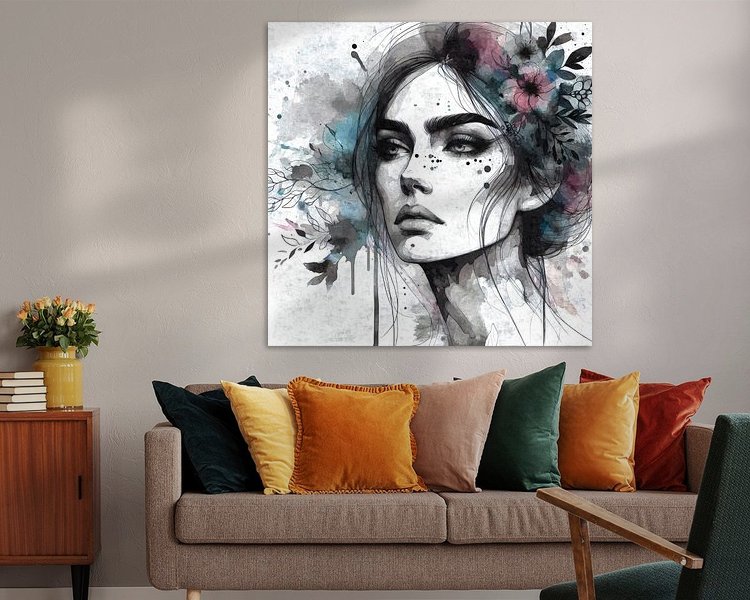 Example of the artwork in a room