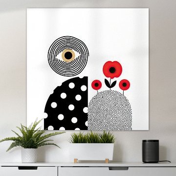 Das Auge der Blüten – Surreale Bauhaus Komposition von May