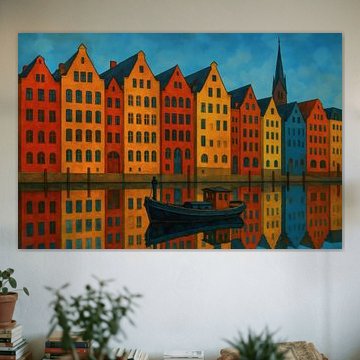 Farbenhäuser am Fleet