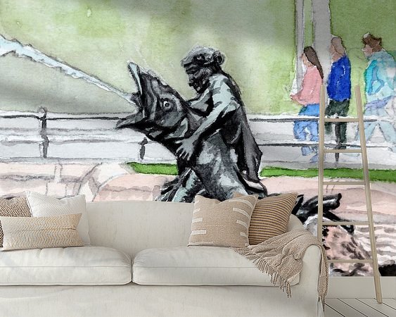 Example of the artwork in a room