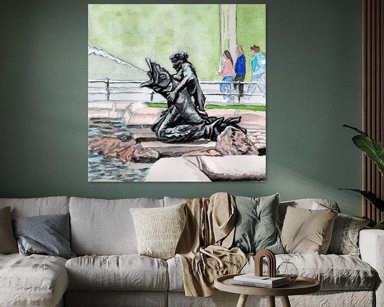 Example of the artwork in a room