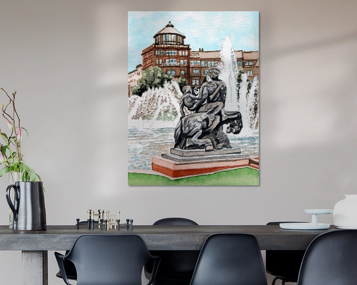 Example of the artwork in a room