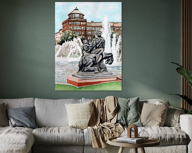 Example of the artwork in a room
