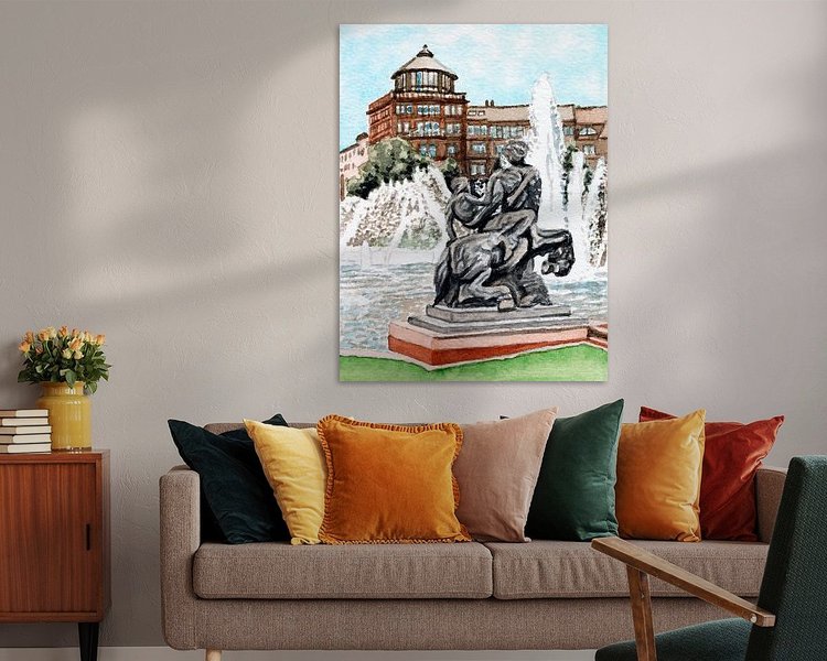 Example of the artwork in a room