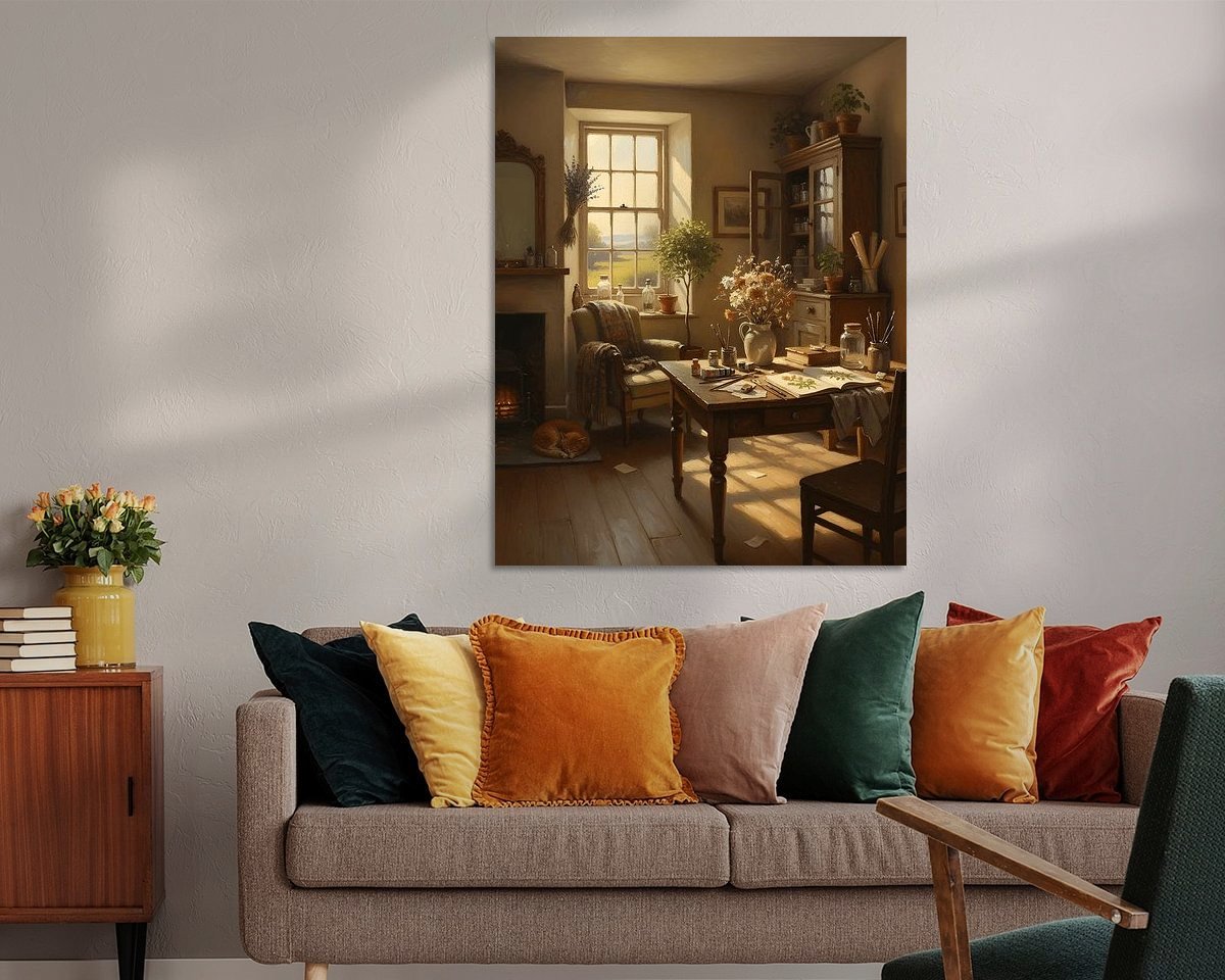 Example of the artwork in a room