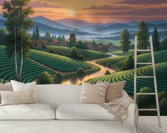 Example of the artwork in a room