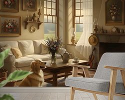 Example of the artwork in a room
