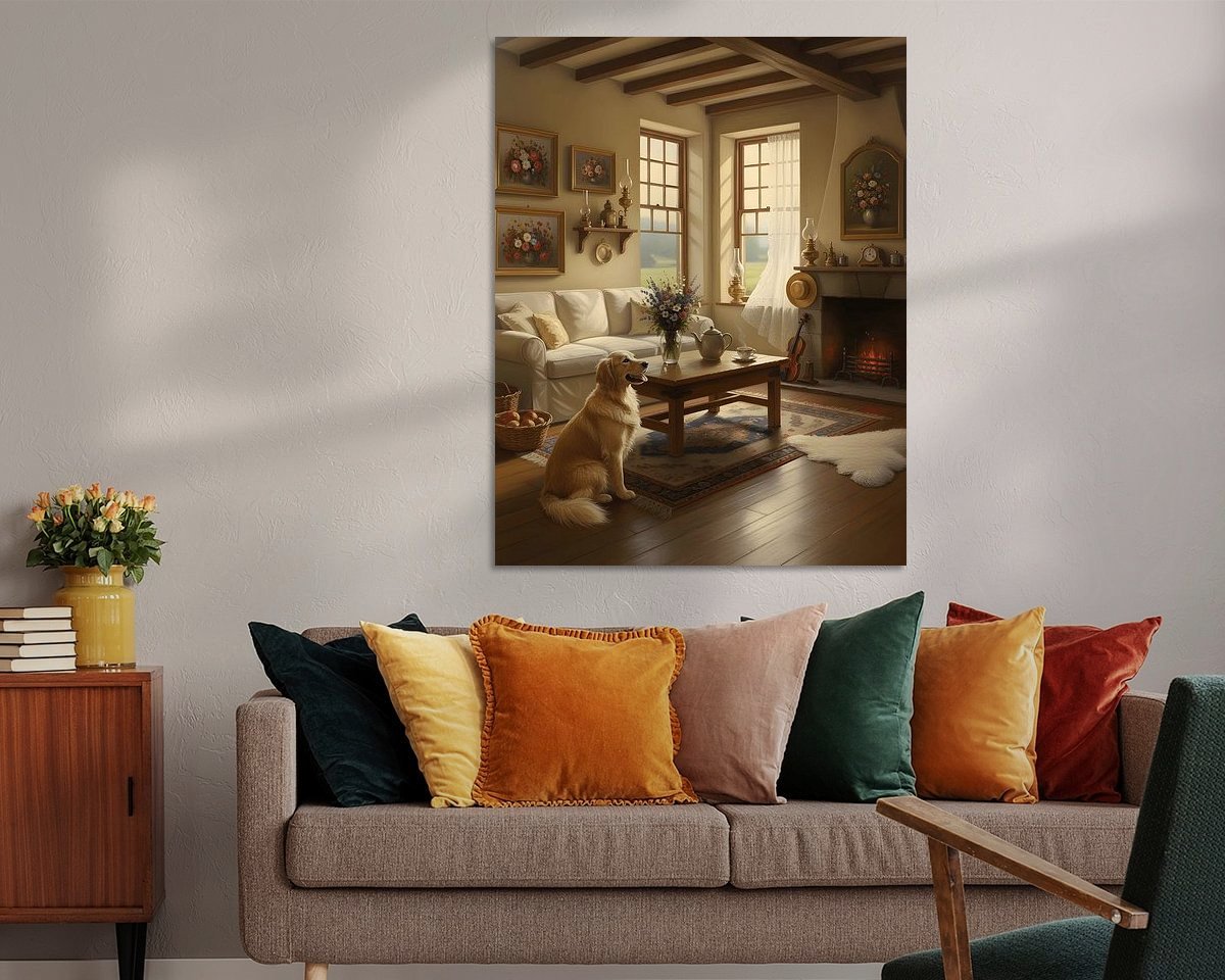 Example of the artwork in a room