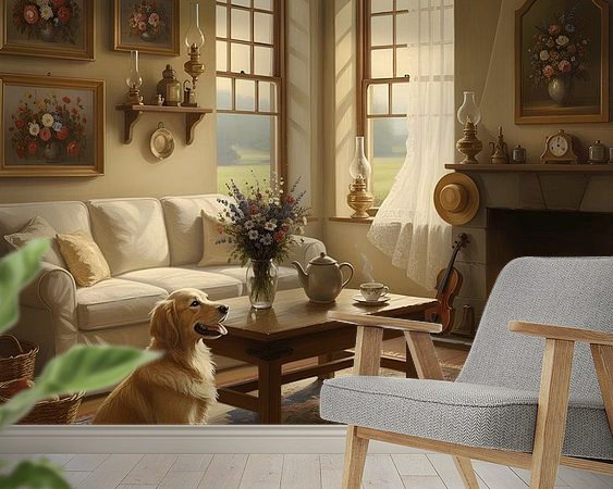 Example of the artwork in a room
