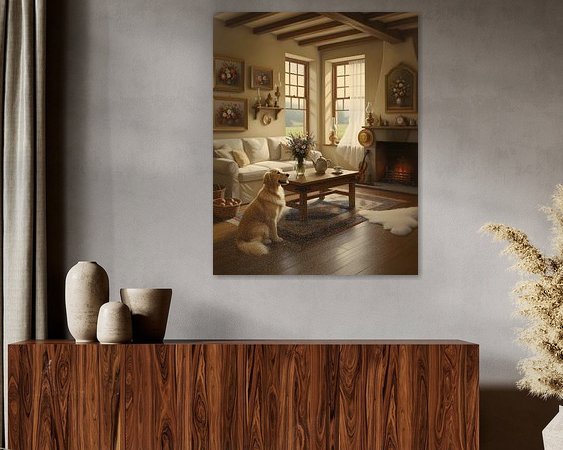 Example of the artwork in a room