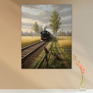 Silent Rails Through the Fields by Regan Frederick