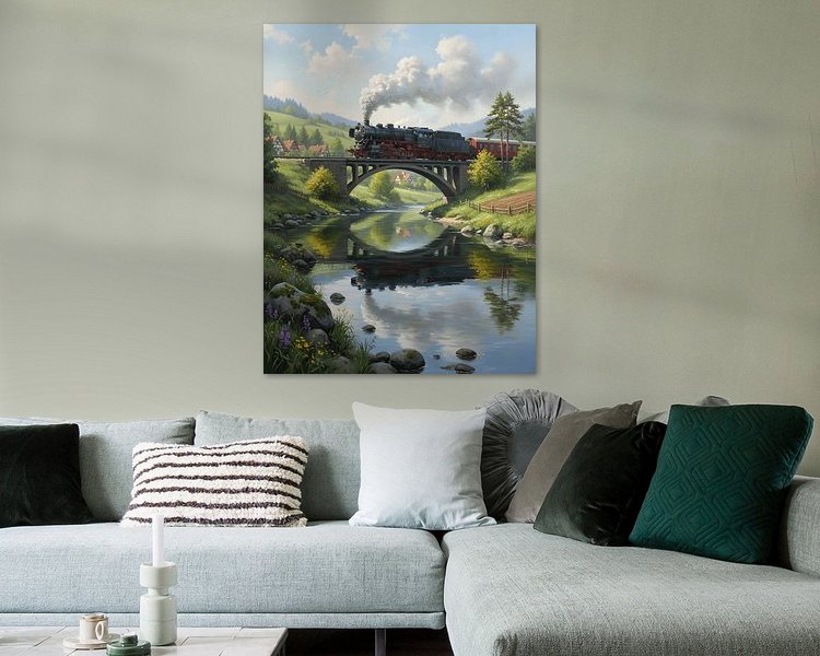 Example of the artwork in a room