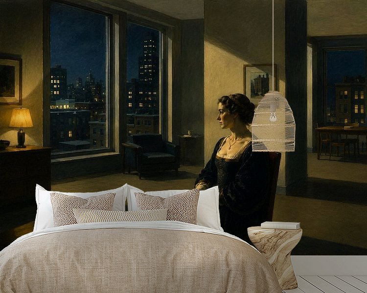 Example of the artwork in a room