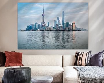 Shanghai Skyline by Inge van den Brande