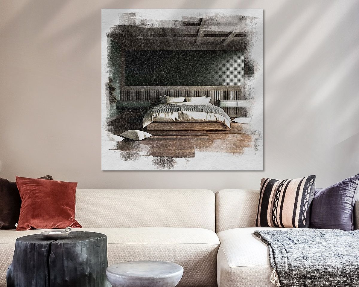 Example of the artwork in a room
