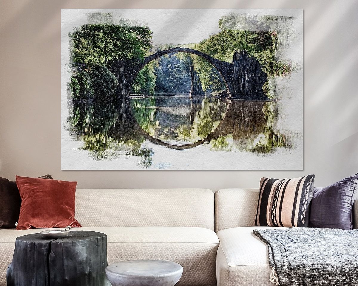 Example of the artwork in a room