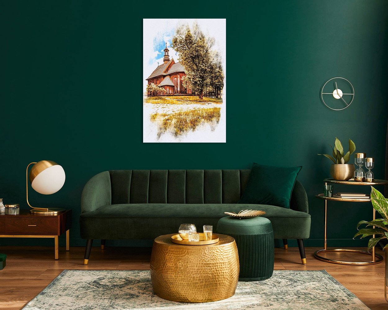 Example of the artwork in a room