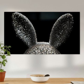 Kaninchenohren aus glitzerndem Diamant-Panorama von TheXclusive Art